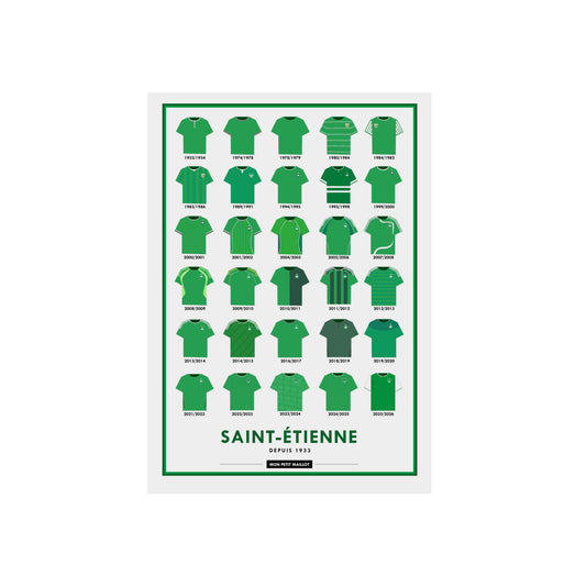 Poster en métal Saint-Étienne