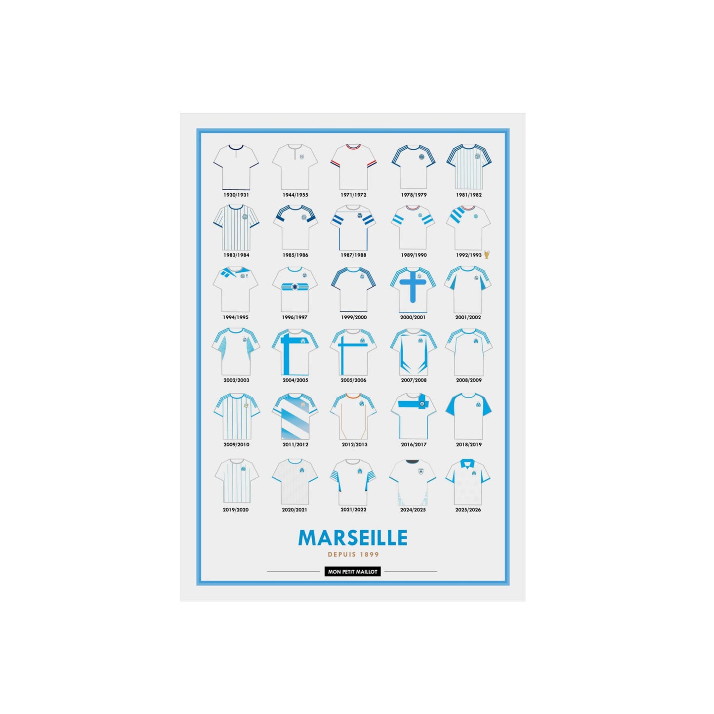 Poster en métal Marseille