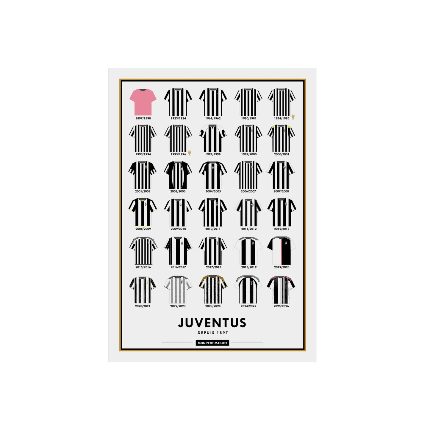Poster en métal Juventus